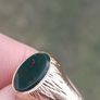 Vintage 9 carat Gold Bloodstone Ring(1977) Image 7