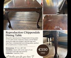 Reproduction chippendale Table