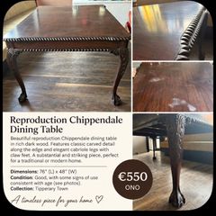 Reproduction chippendale Table