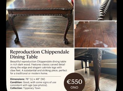 Reproduction chippendale Table