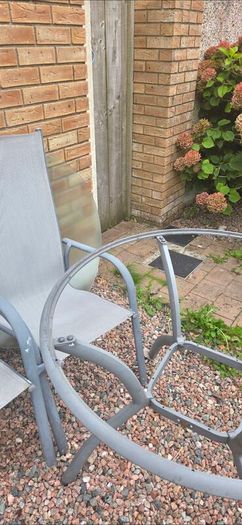 FREE Glass patio table & 2 chairs