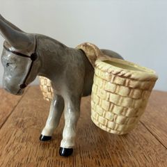 Sylvac Donkey with Cream Baskets 3138