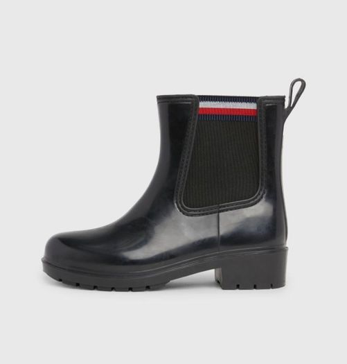 Tommy Hilfiger Signature Elastic Cleat Rain Boots Black s. 4/37