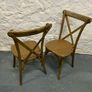 Pair of vintage X back design bentwood chairs. Image 5