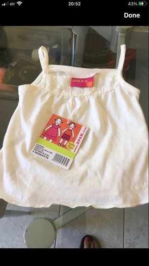 Girls BNWT top 6 mths