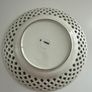 KPM Berlin. Antique Blue & White Reticulated Porcelain Plate. Royal Porcelain Manufactory Image 9