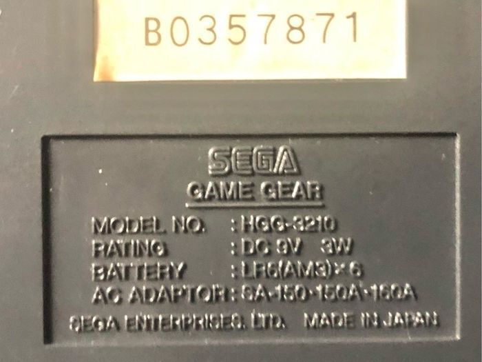 Sega Game Gear Inc Charger & Carry Case