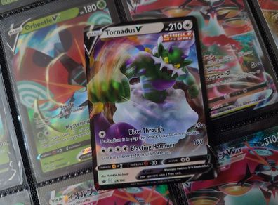 Tornadus V ! Ultra Rare ! from Chilling Reign Set ! 2021 ! Pokemon Card !