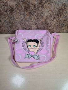 BETTY BOOP messenger bag crossbody shoulder pink  2010 BRAND NEW WITH TAGS