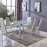 Glass table and 6 chairs Image 2