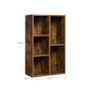 Bookcase with 5 compartments  bookcase with 5 compartments, bookcase, display shelf, 50 x 80 x 24 cm Image 3