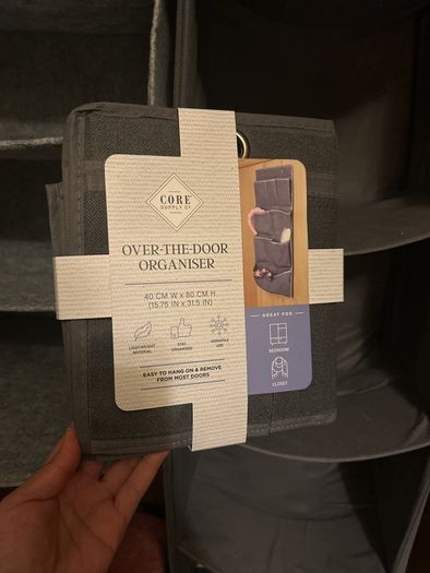 Closet hanging organizer