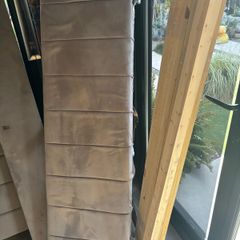 Grey velvet double bed 5ft