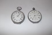 2 antique ladies silver pocket watches for repair