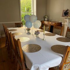 Dining table and chairs