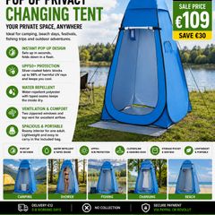 Shower Tent Extra Tall