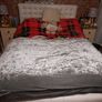 silver velvet bed throw/runner Image 2