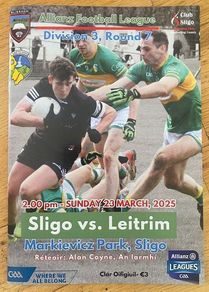 2025 Sligo v Leitrim - GAA Allianz Football League Programme