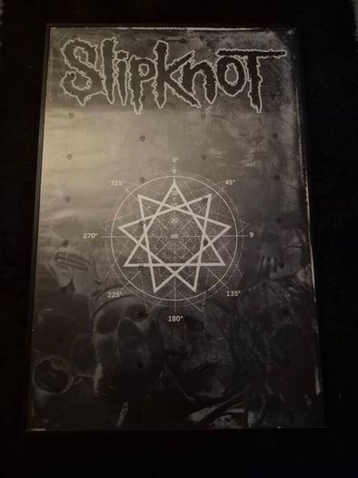 Large slipknot framed poster