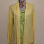 Open Front Yellow Cardigan Image 2