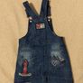Blue Denim Dungaree Dress Image 6