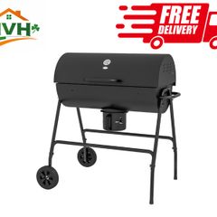 Steel Charcoal BBQ, with Ash Catcher and Warming Rack