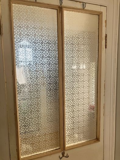 BN Vintage style etched glass for internal door