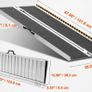 Portable Wheelchair Ramp, 121.9 cm 362.9 kg Capacity, Non-Slip Aluminum Folding Threshold Ramp (Length: 48 inch) Image 2