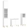 3 Piece Bathroom Furniture Set White Image 2