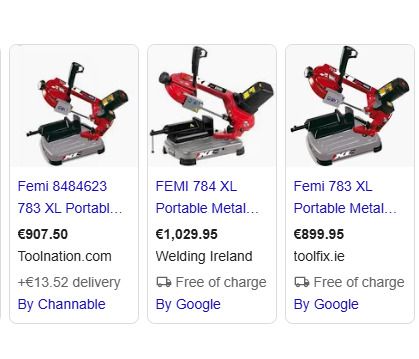 Femi 780XL Portable Metal Bandsaw