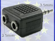 main image for ad New 3.5 mm Male Jack to 2 x Jack Socket Splitter Adapter #22
