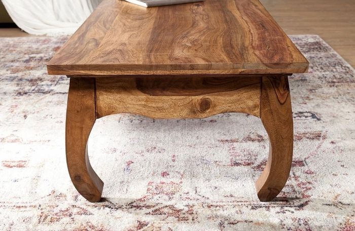 Large Solid Sheesham Coffee Table 110 x 60cm Handmade Wooden Table