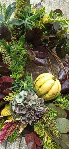 Seasonal wreaths, arrangements made to order