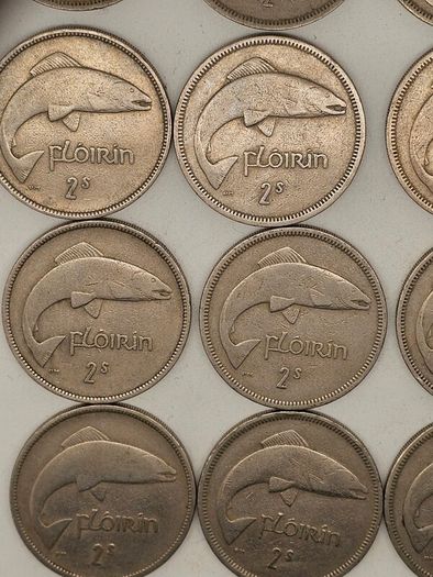 Ireland Cu-Ni 1951-1968 Mixed Date 16 Florin All in Great Condition
