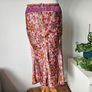Vintage Y2K Quin and Donnelly silk midi skirt M L 12 14 Irish designer like Rixo 2000s 1990s Image 2