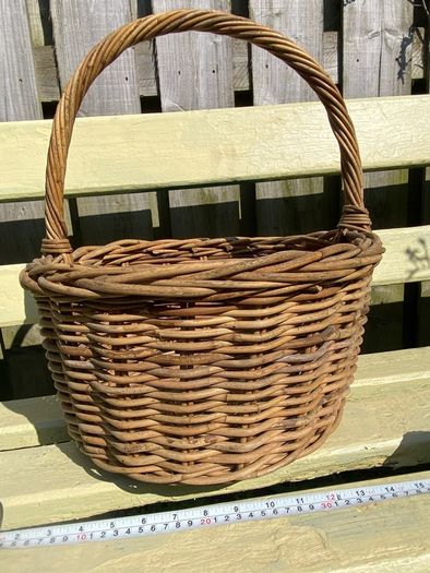 Vintage Basket Bag- Organic Shopping