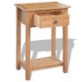 Console Table 50x32x75 cm Solid Oak Wood Image 2