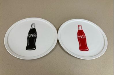 Coca Cola Pizza Plate Set
