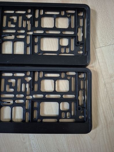 2x mercedes benz registration plate frame
