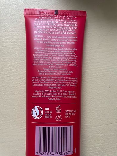 Trilogy botanical body wash - New