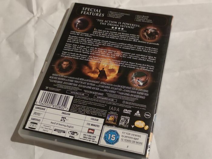 Enemy at the Gates Dvd