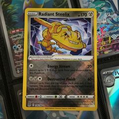 Radiant Steelix ! Ultra Rare ! from Lost Origin Set ! 2022 ! Pokemon Card !