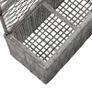 Trellis Raised Bed with 3 Pots 83x30x130 cm Poly Rattan Grey Image 5