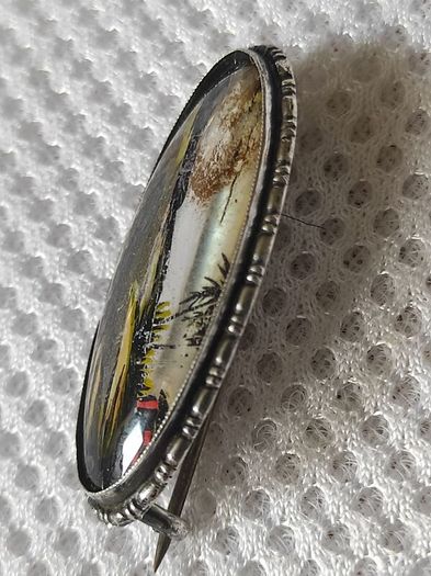 Vintage England sterling butterfly wings brooch