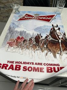 Budweiser Holidays Are Coming poster
