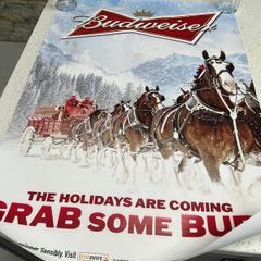 Budweiser Holidays Are Coming poster