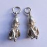 Vintage Sterling Silver 925 Good Luck Leprechaun/Irish Elf Charm Thumb Up Charm , Pendant ( 25 each) Image 2