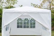 Gazebo Canopy  Party Tent  3m x 3m  White