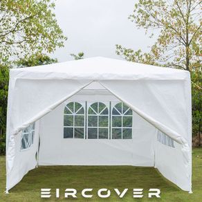 Gazebo Canopy  Party Tent  3m x 3m  White