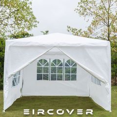 Gazebo Canopy  Party Tent  3m x 3m  White
